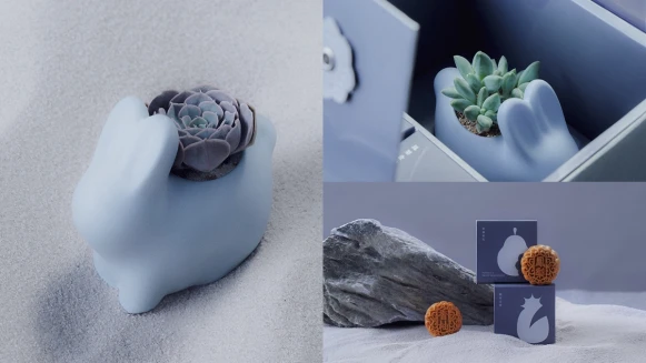 最可愛中秋節禮盒！有肉聯名MUME打造「詠月兔」盆器，更有細膩新穎口味月餅