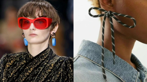 繼寶特瓶蓋耳環後，巴黎世家超狂推出鞋帶耳環、鞋帶項鍊