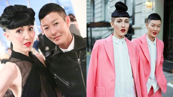 安潔莉娜裘莉Angelina Jolie前女友清水珍妮與名媛女友Michelle Harper結婚