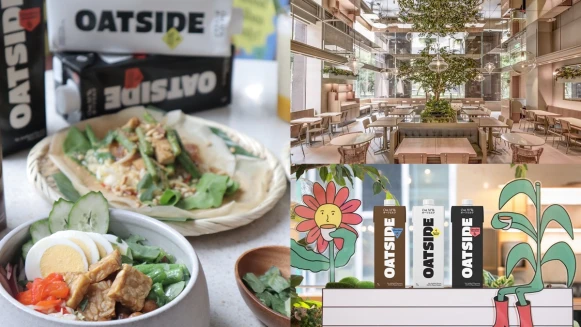 《小小樹食》攜手OATSIDE打造燕麥奶蔬食料理！燕麥奶潤餅、燕麥奶巧克力沙嗲臭豆腐必吃