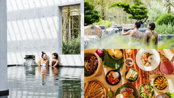 台東泡湯新景點！「紅葉谷綠能溫泉園區」由清水模、楓樹交織放鬆空間，還能品嚐五星級在地美食