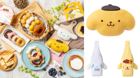 Mister Donut x三麗鷗聯名週邊搶先看！大耳狗、布丁狗化身超萌甜甜圈