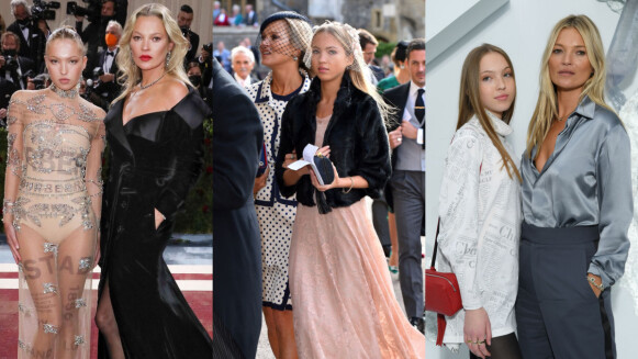 Kate Moss &amp; Lila Moss超模親子檔這樣穿母女裝：深淺色互搭、同件單品兩種風格