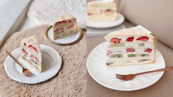 《時飴Approprié》推出初秋新口味！貴婦級「綜合水果千層」不甜膩奶餡太享受