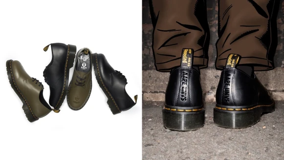 馬汀鞋多了猿人圖案！AAPE X Dr. Martens聯名系列即將登台販售