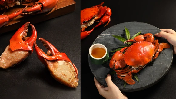秋風起，跟著小編來蟹逅肥美吧！煙波飯店推金蟹吮指宴 ，一泊二饗大啖海味