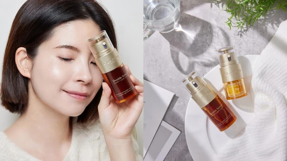 保養超省心!克蘭詩黃金雙激萃超狂水油質地、速吸收不黏膩,雙效穩膚有感,飆出2倍細滑美肌~搭清爽#亮眼萃,熬夜不怕黑眼圈,更不怕暗沉垮臉!