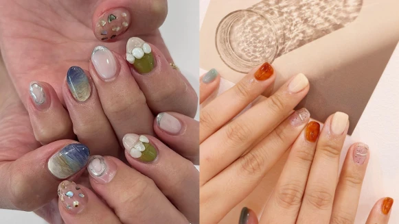 2022韓系秋冬美甲趨勢:糖漿美甲、鵝卵石風⋯韓妞用這些樣式配大衣!