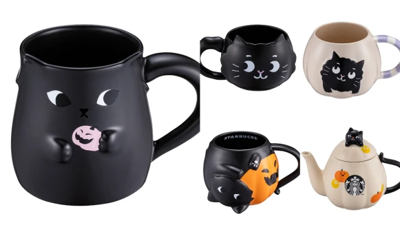 星巴克2022萬聖節黑貓杯登場！加入超萌狗狗款，10款限定馬克杯推薦