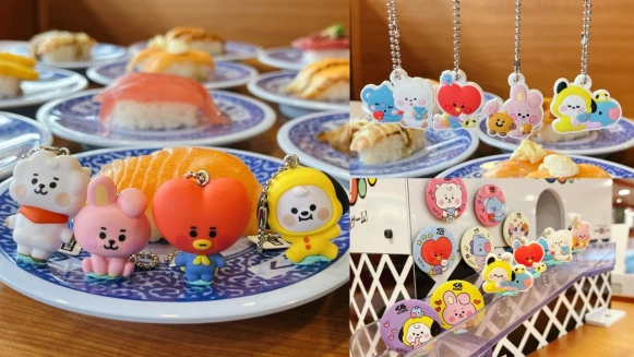 藏壽司X BT21限定18款扭蛋一次看！萌翻天阿米吊飾、磁鐵太欠收藏