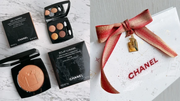 香奈兒2022聖誕系列月亮打亮盤必收!四色眼影上還有N°5浮雕