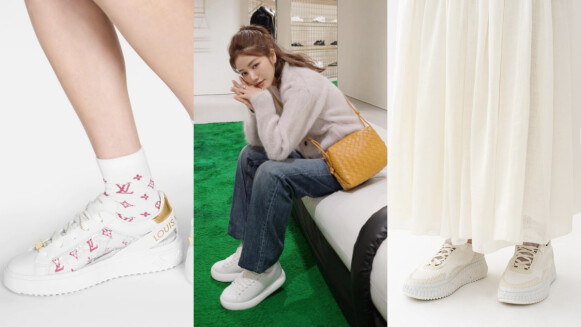 2022精品小白鞋盤點：LV 異材質拼接、Dior氣質老花，8雙白色球鞋推薦