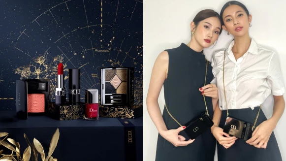 迪奧2022聖誕彩妝星空浮雕太美!閃耀星辰致敬經典,黑色口紅包必收