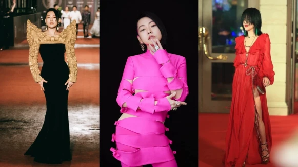 最強紅毯造型小S拿下！巴洛克式相框超氣勢、跟大S黑白配才是經典