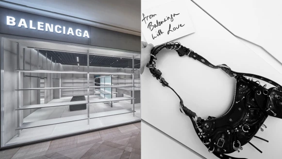 Balenciaga新光三越A9專賣店原始粗曠風必朝聖！韓韶禧愛包推出電光粉