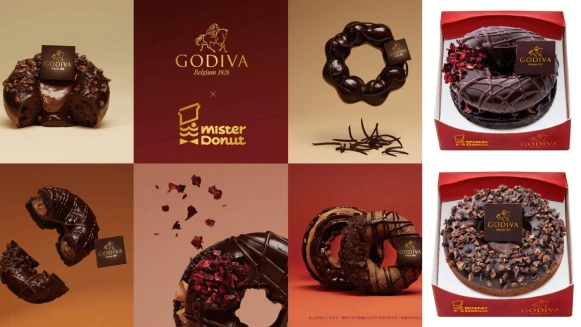 Mister Donut X GODIVA 5款精品甜甜圈一次看！雙層巧克力內餡超濃郁