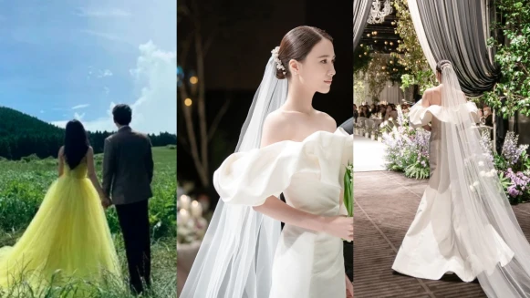 《千元律師》南宮珉老婆陳雅凜婚紗也是它！愛穿Oscar de la Renta韓星盤點...