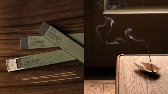 Aesop首度推出線香與專屬青銅底座,把空氣點成詩