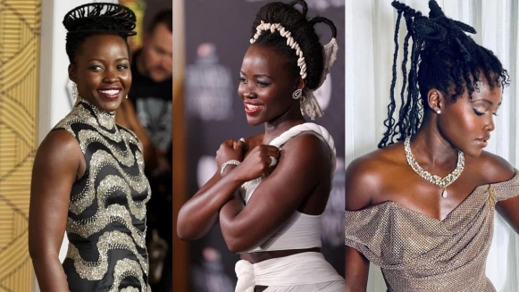 黑豹2 ：瓦干達萬歲》露琵塔尼詠歐的紅毯穿搭術，De Beers珠寶這樣挑