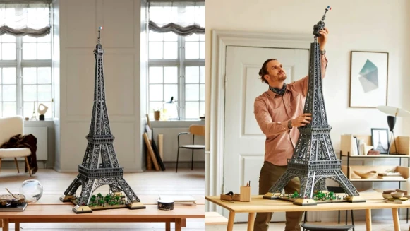 史上第二大樂高積木！「巴黎艾菲爾鐵塔」零件破萬，成品高達149公分，神還原原始建築建構超狂