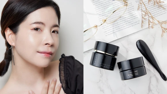 稱霸美妝界最高光，SUQQU精華霜+粉霜聯手打造高級感天生好膚質，一抹即融於肌膚，綻放美艷的細緻光澤。