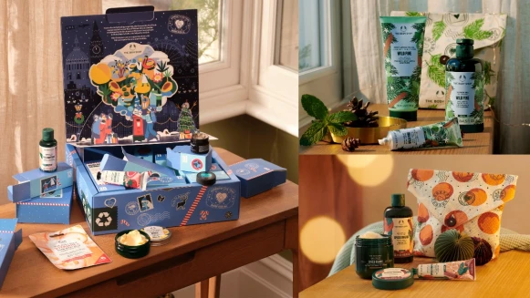 每年都在等THE BODY SHOP聖誕原裝禮盒！全新限量口味松木森林沉澱心靈、辛香暖橘舒緩緊繃，味道超療癒 必須爆買一波！