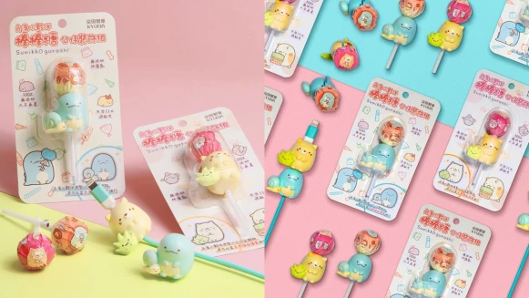 「角落小夥伴棒棒糖公仔」裝飾組只有這裡賣！還能變成充電線保護套