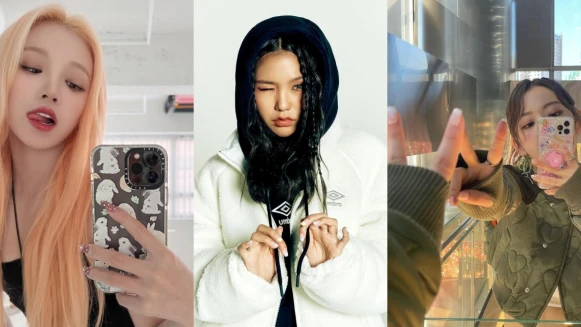 2022冬季韓星美甲範本：氣質初雪美甲、華麗年末派對款⋯宮脇咲良、太妍來示範