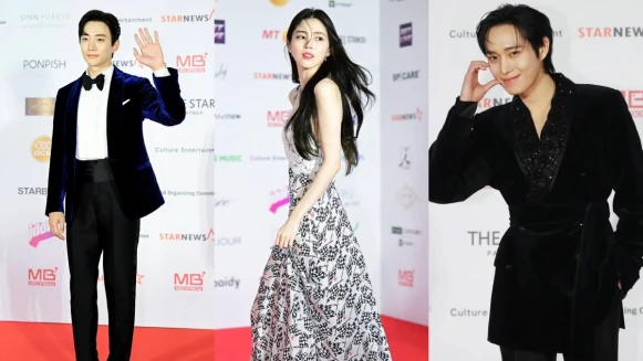 韓韶禧美出新高度，手牽金宣虎超暖心！紅毯第一帥非李俊昊莫屬