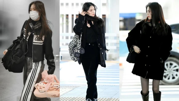 韓韶禧制霸機場全靠暗黑系風格！這5套機場時尚穿搭範本不學會吃虧