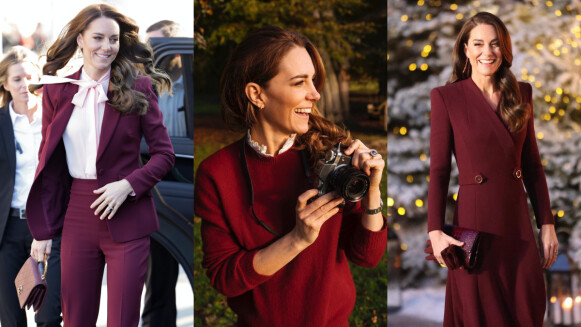 靠凱特王妃Pantone 2023萬歲洋紅色穿搭範本完勝春年！10套時髦紅色穿搭盤點