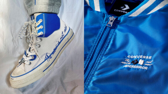 Converse X Ader Error首次聯名太燒：解構式潮藍帆布鞋，台灣這天開賣