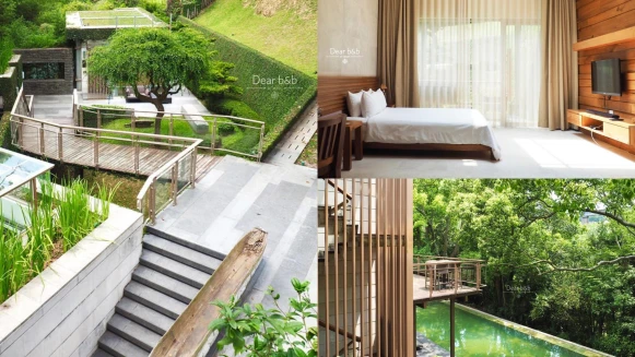 獨享湯池綠意環繞：苗栗三義．與自然共息，回到樹林懷抱中的謐靜——「樹也 Villa」 