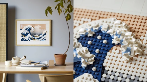 又一名畫變成樂高積木！《神奈川沖浪裏》成藝術愛好者絕佳新年禮物，1810片你敢挑戰嗎？