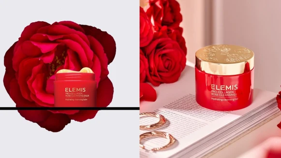 迎春開運從卸妝招來「好命發光顏」！ELEMIS超人氣玫瑰卸妝膏霸容量紅色新春限定登場，加碼奉上免費英倫玫瑰奢華護手體驗會，即刻手刀預約