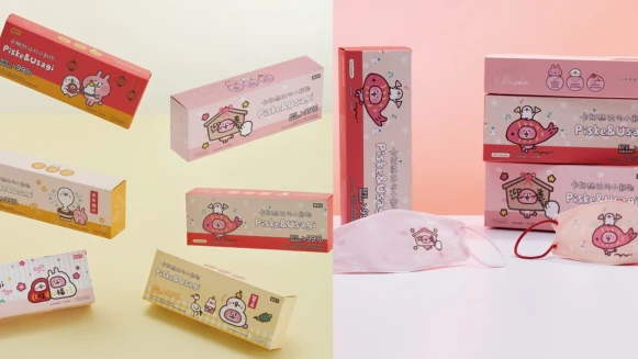 新春最萌口罩當然要搶先擁有！P助X粉紅兔兔當主角 的BioMask卡娜赫拉的小動物兔年聯名口罩，以粉嫩夢幻招福好運陪妳過新年！