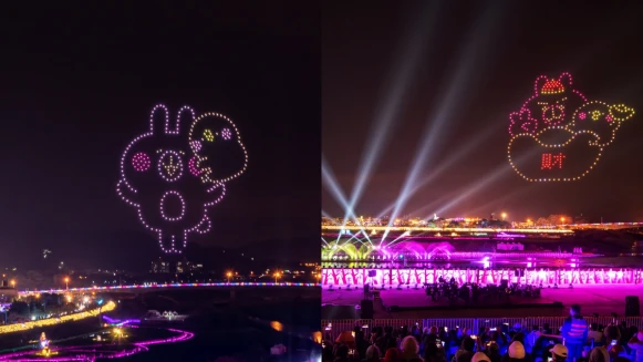 卡娜赫拉的小動物現身「2023南投燈會」！400台無人機、立體煙火秀萌翻天際，展演時間快筆記