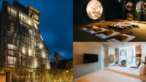 了了礁溪限量推出「音缽療癒」住房專案，與展覽《巫》聯乘尋找生活儀式感