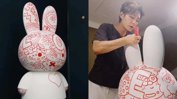 從藝術探索愛的無限形式，炎亞綸親手彩繪miffy暖心助展：「懂得愛，世界會更簡單。」