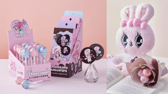 史上最萌「Esther Bunny棒棒糖」系列只有這裡賣！DIY糖果花束也太夢幻