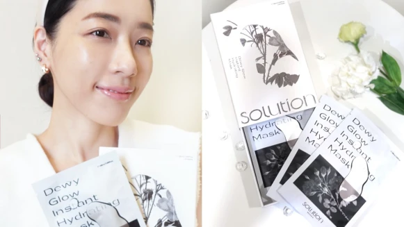 保濕大神降臨！超強補水蓄水力，面膜控淚推認證終於等到敷完隔天持續水潤膨彈的Solution天然植萃面膜！