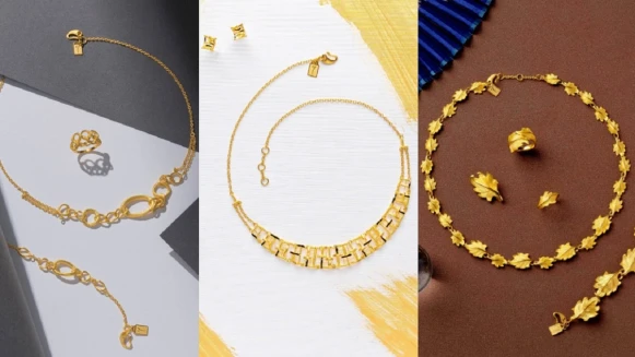 Just Gold鎮金店將時尚新風貌注入婚嫁金飾，以絢燦奪目質感品味，獻上最純粹的專屬祝福見證新人永恆愛情！