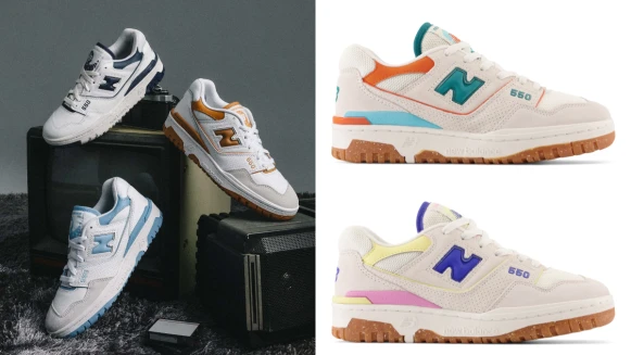 New Balance 550 五款新色登場，三大重點打造千禧多彩風格