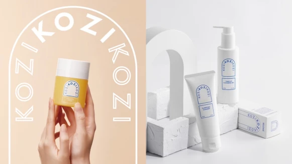 MIT純淨保養品牌KOZI全新登場！洗卸凝膠可乾濕兩用，用薄膜包住彩妝太特別