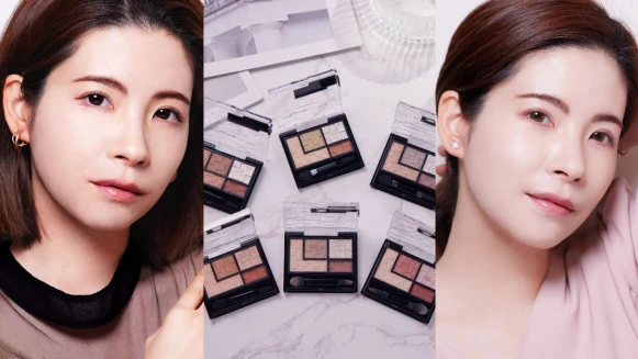 週間好女孩VS週末個性俐落妝快來學！化妝師親授M 編用超持色萬用百搭的KATE 全新「巧色特調眼影盒」∼連眼下都有超強小Tips∼必學！ 