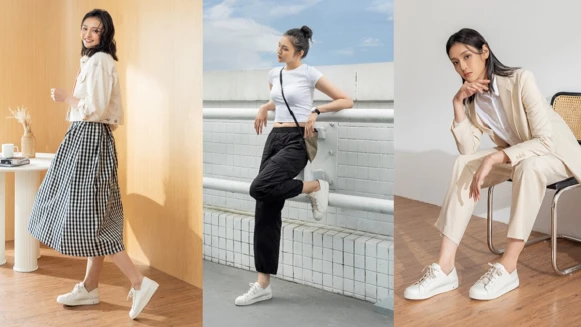 小白鞋完美拯救妳的穿搭荒！DK會呼吸的小白鞋，結合百搭經典款式與專利技術，讓簡約美學也能有極致舒適的穿著體驗！