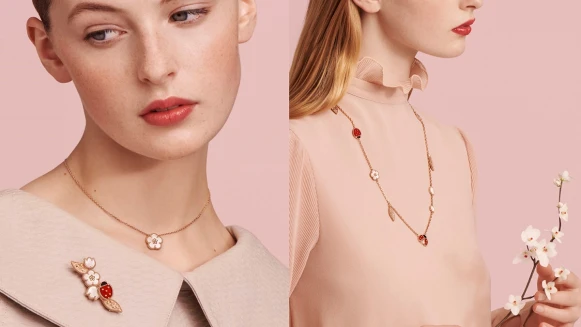 Van Cleef &amp; Arpels梵克雅寶獻上專屬春日的幸福光采！2023 Lucky Spring系列以細膩生動的瓢蟲、梅花、鈴蘭符碼，綻放夢幻討喜魅力擄獲人心！