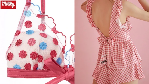 Peach John X 不二家聯名，格紋睡衣、牛奶妹糖果內衣…4大品項一次看