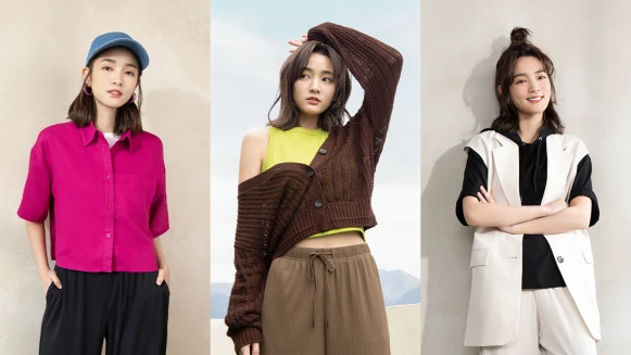 新生代女演員王淨出任GU品牌好友，立刻秒被圈粉搶穿的「PULL ON PANTS超有感美型輕便褲」請直接包色，輕鬆擁有春夏顯腿長的百變時髦造型！