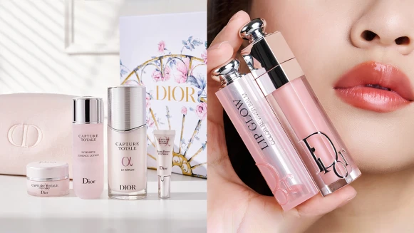 王淨的梳妝台必備的DIOR＃發光能量瓶＋雙膜法！盤點DIOR熱賣爆款，快趁母親節入手組合一次體驗全系列！